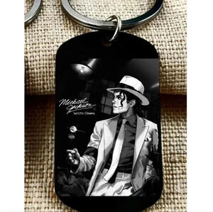 Micheal Jackson smooth criminal hot art keychain
